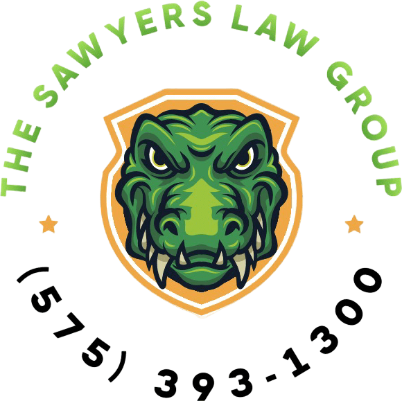 Green alligator logo for Sawyers Law Group.